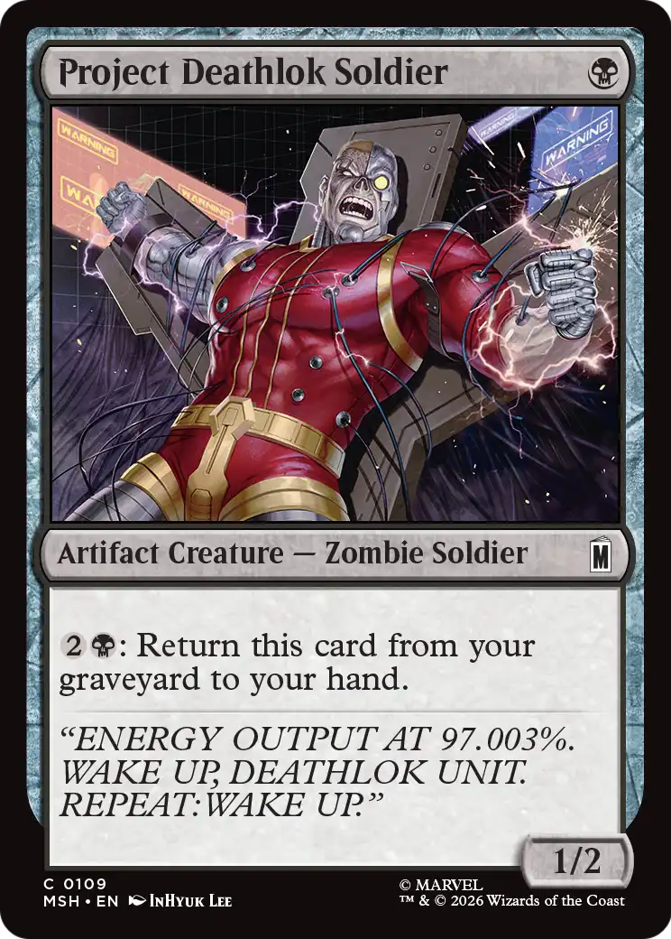 Project Deathlok Soldier (109) (Foil) - NM - front