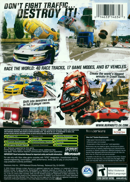 Burnout 3 Takedown - back
