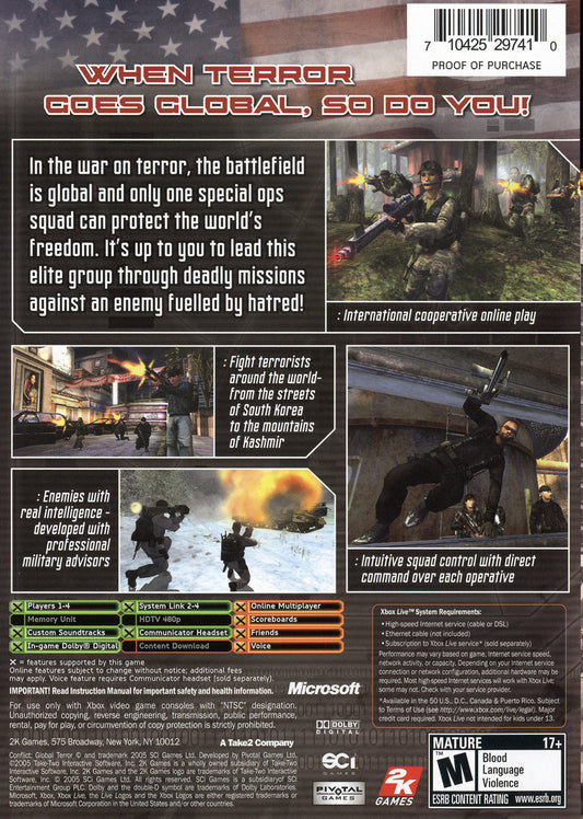 Conflict Global Terror - back