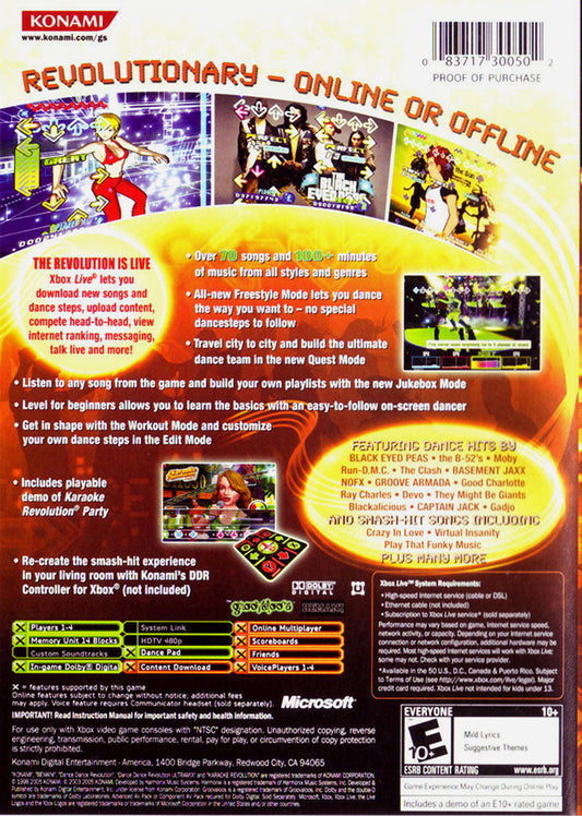 Dance Dance Revolution Ultramix 3 - back