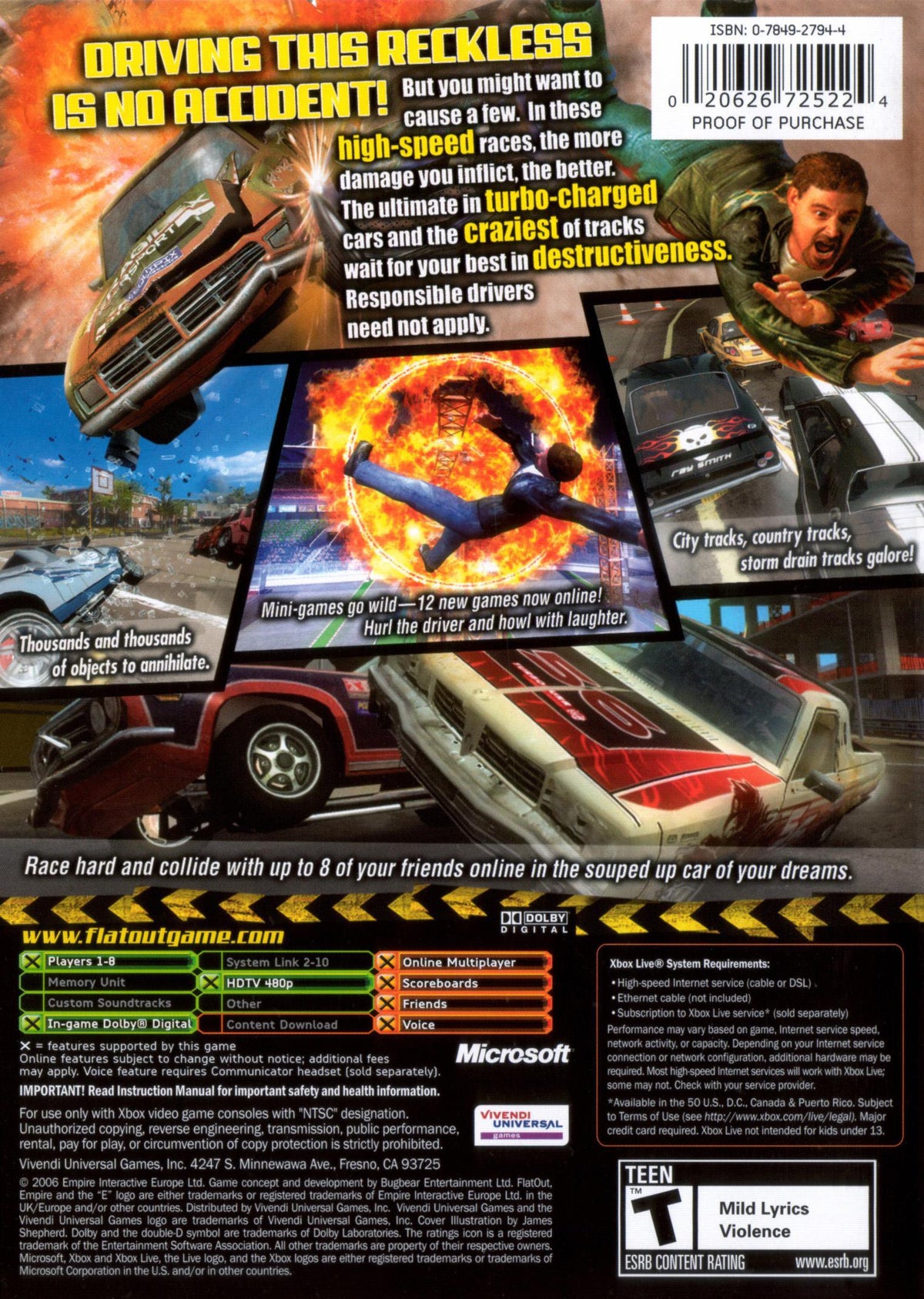 Flatout 2 - back