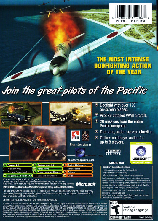 Heroes of the Pacific - back
