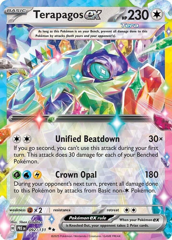 Terapagos ex - 092/131 (Holofoil) - NM - front