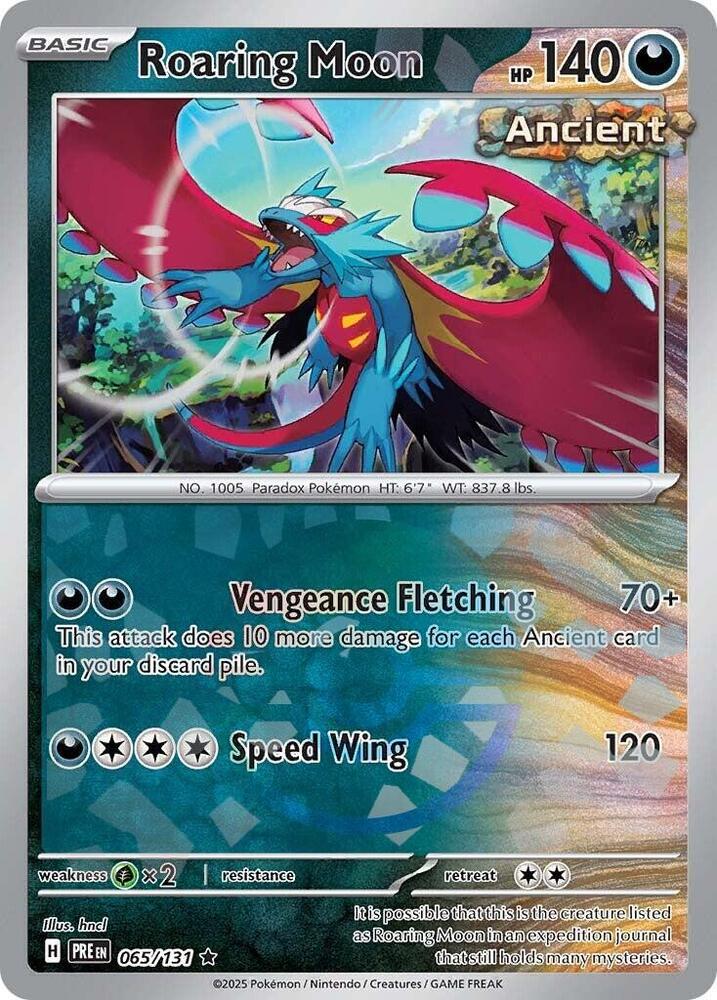 Roaring Moon (Poke Ball Pattern) - 065/131 (Holofoil) - NM - front