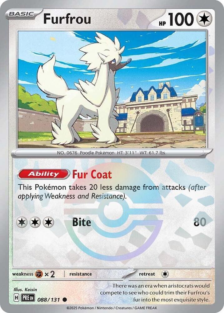 Furfrou (Poke Ball Pattern) - 088/131 (Holofoil) - NM - front