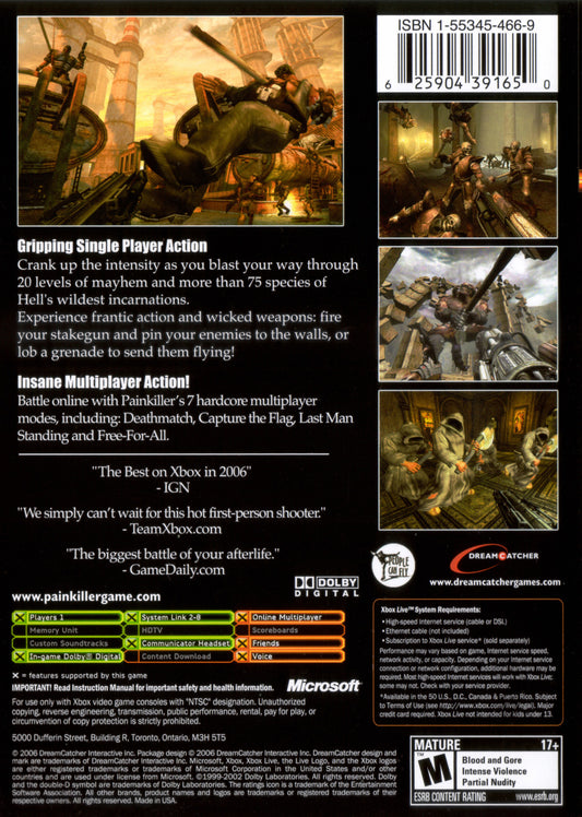 Painkiller Hell Wars - back