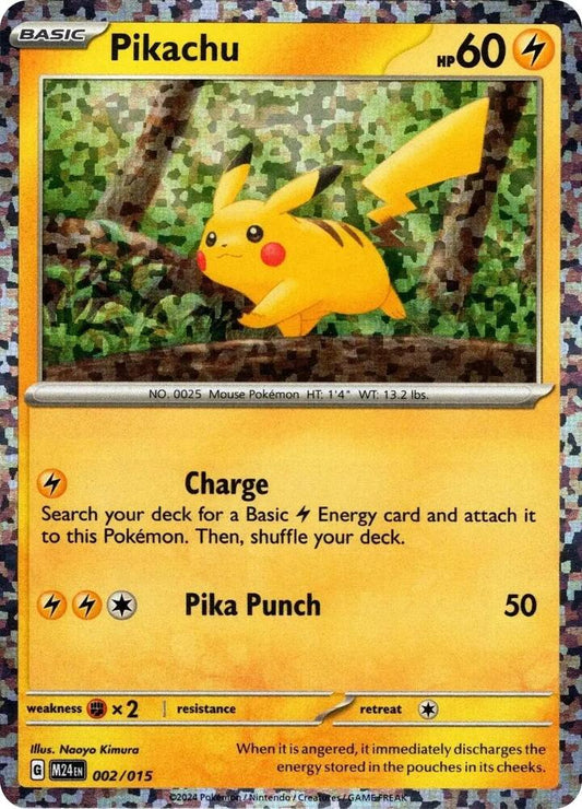 Pikachu - 002/015 (Holofoil) - LP - front