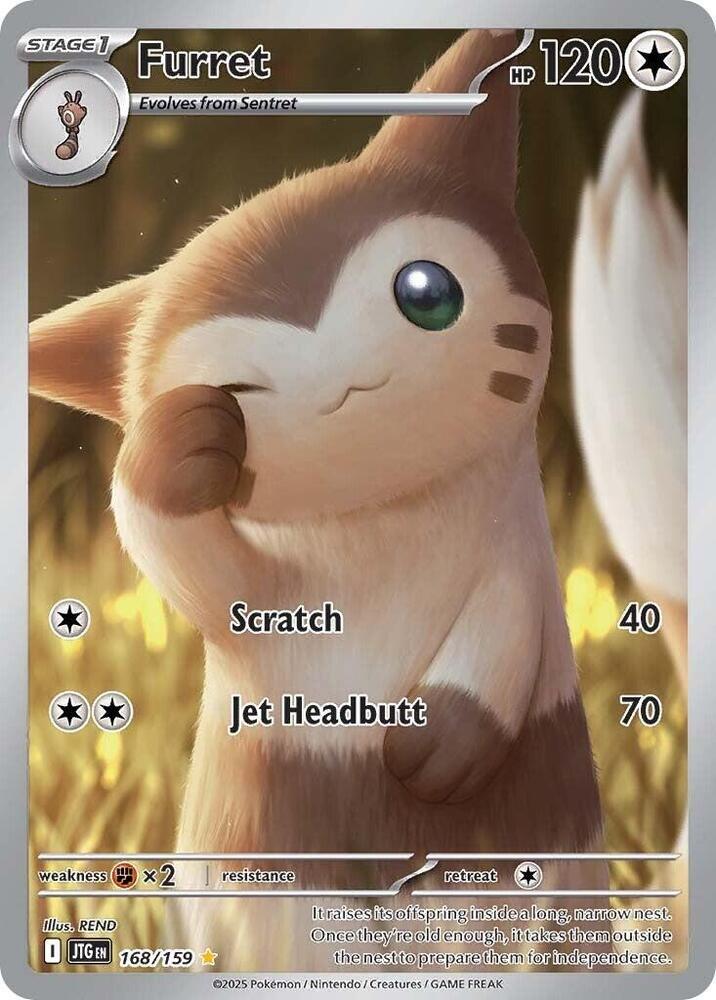 Furret - 168/159 (Holofoil) - LP - front