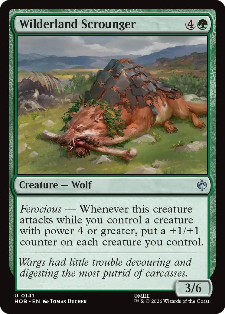 Wilderland Scrounger (141) (Foil) - NM - front
