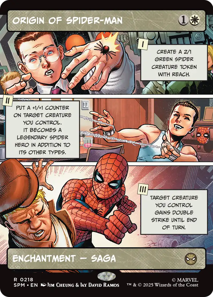 Origin of Spider-Man (218) - BORDERLESS - FULL ART - NM - front