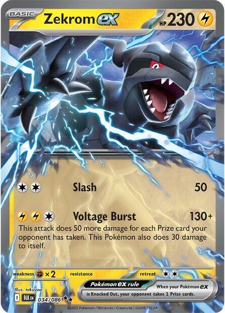 Zekrom ex - 034/086 (Holofoil) - NM - front