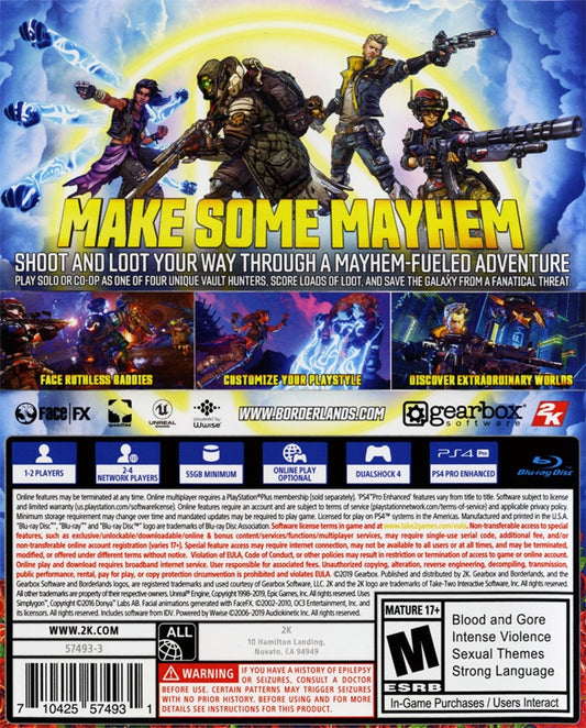Borderlands 3 - back