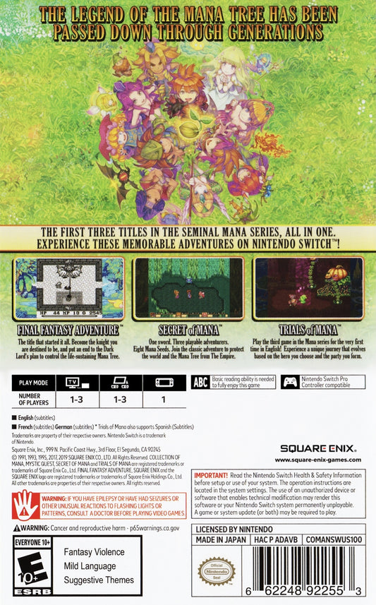 Collection of Mana - back