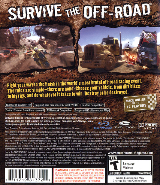 MotorStorm - back