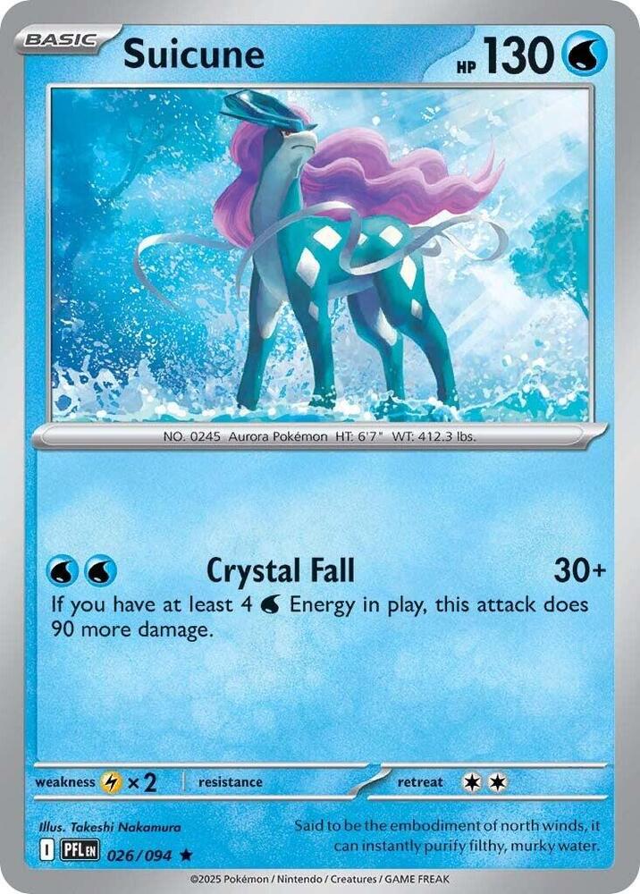 Suicune - 026/094 (Holofoil) - NM - front