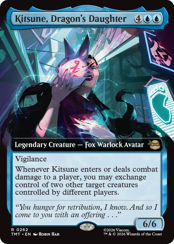 Kitsune, Dragon's Daughter (262) - EXTENDED ART (Foil) - NM - front