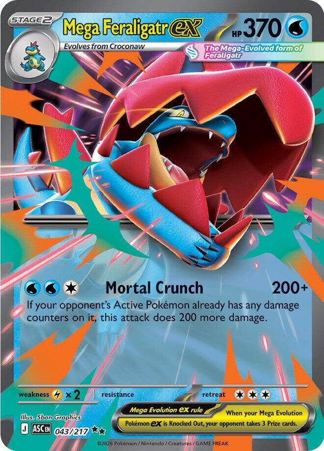 Mega Feraligatr ex - 043/217 (Holofoil) - NM - front