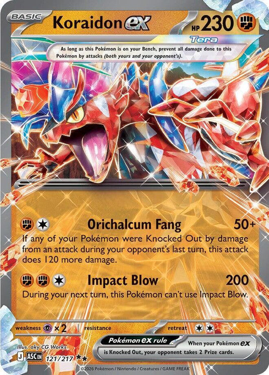 Koraidon ex - 121/217 (Holofoil) - NM - front