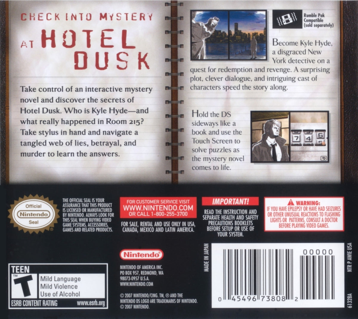 Hotel Dusk Room 215 - back