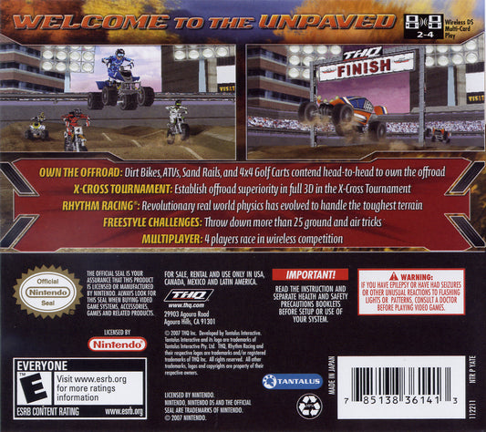 MX vs ATV Untamed - back