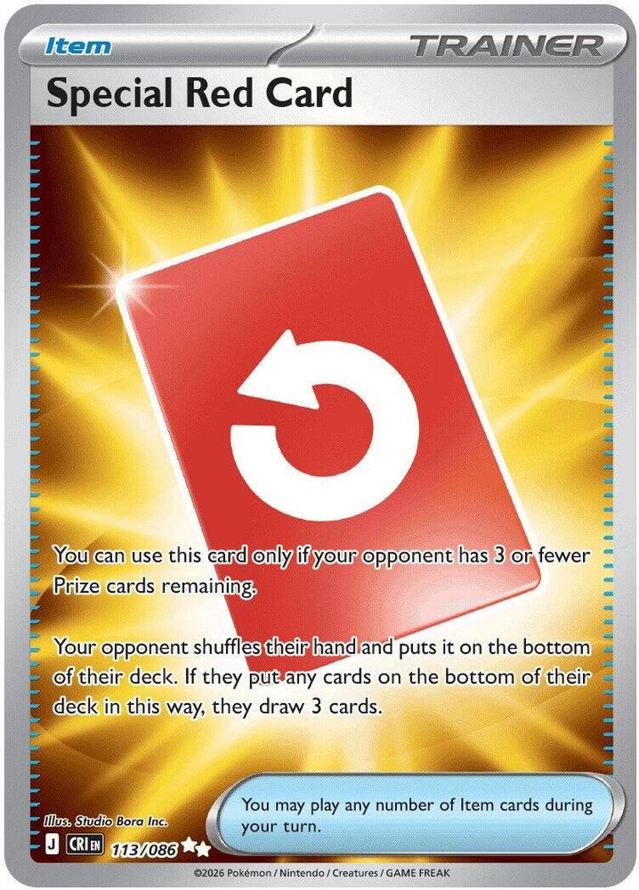 Special Red Card - 113/086 (Holofoil) - NM - front