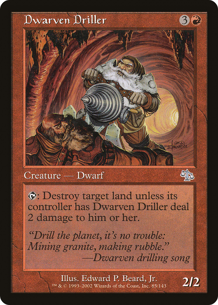 Dwarven Driller (85) - LP - front