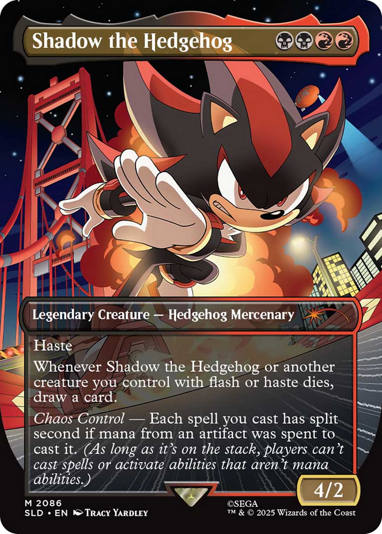 Shadow the Hedgehog (2086) - BORDERLESS - FULL ART - NM - front