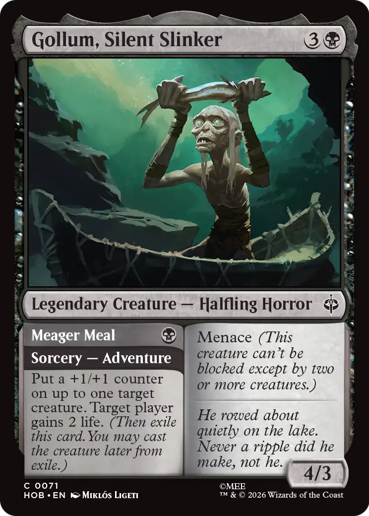 Gollum, Silent Slinker // Meager Meal (71) - NM - front