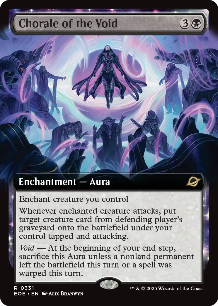 Chorale of the Void (331) - EXTENDED ART (Foil) - NM - front