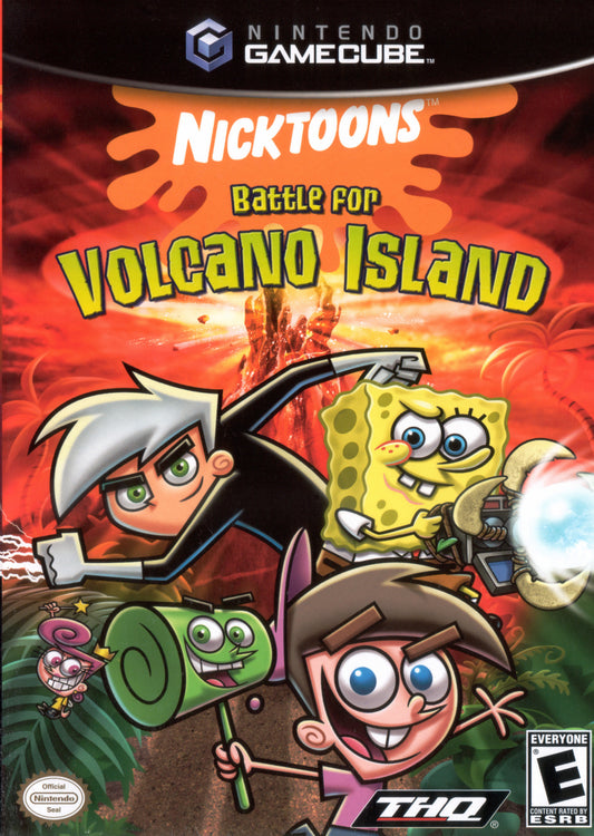Nicktoons Battle for Volcano Island - front