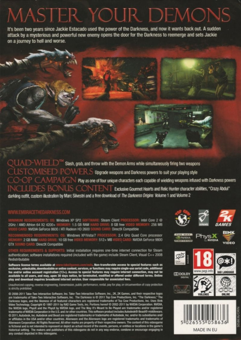 The Darkness II [Limited Edition] - back