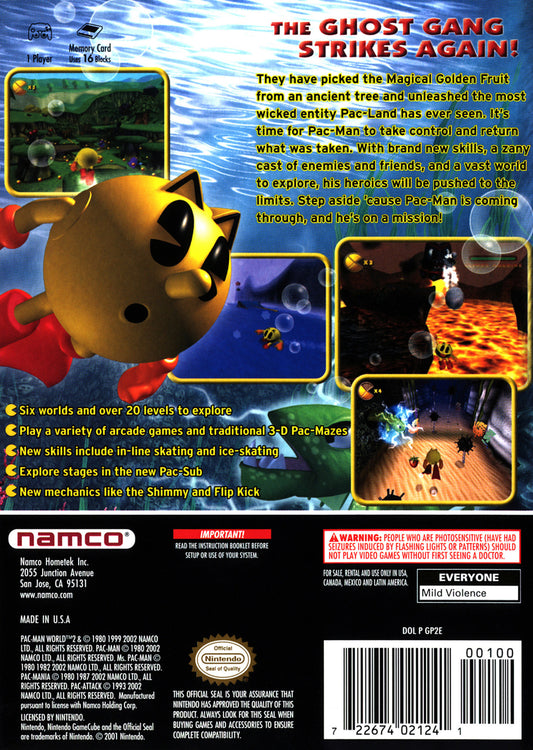 Pac-Man World 2 - back