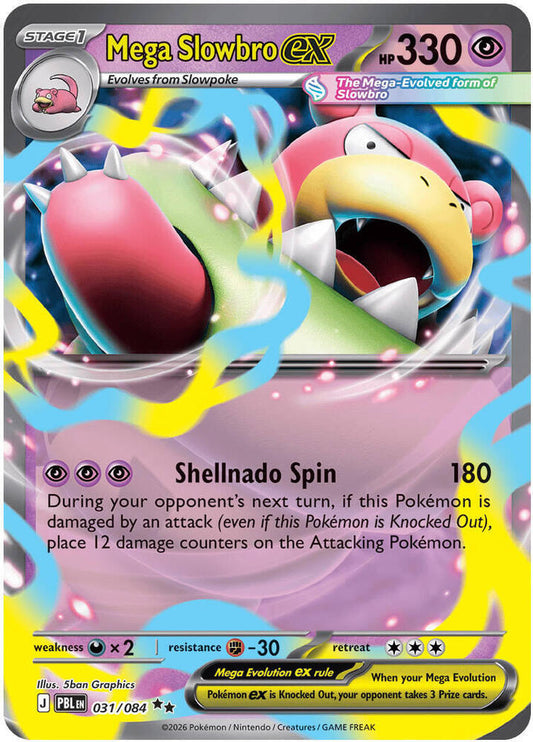 Mega Slowbro ex - 031/084 (Holofoil) - NM - front