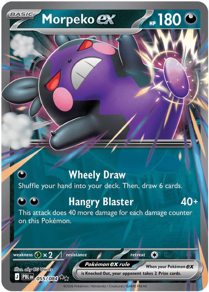 Morpeko ex - 055/084 (Holofoil) - NM - front