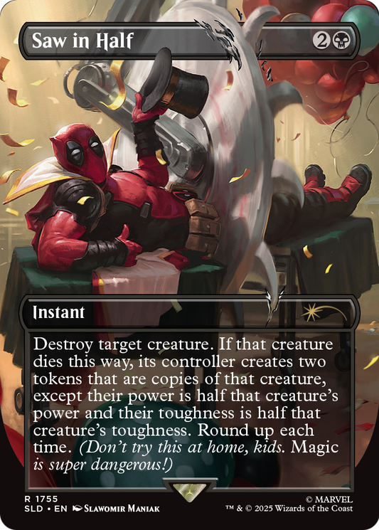 Saw in Half (1755) - BORDERLESS - FULL ART - NM - front