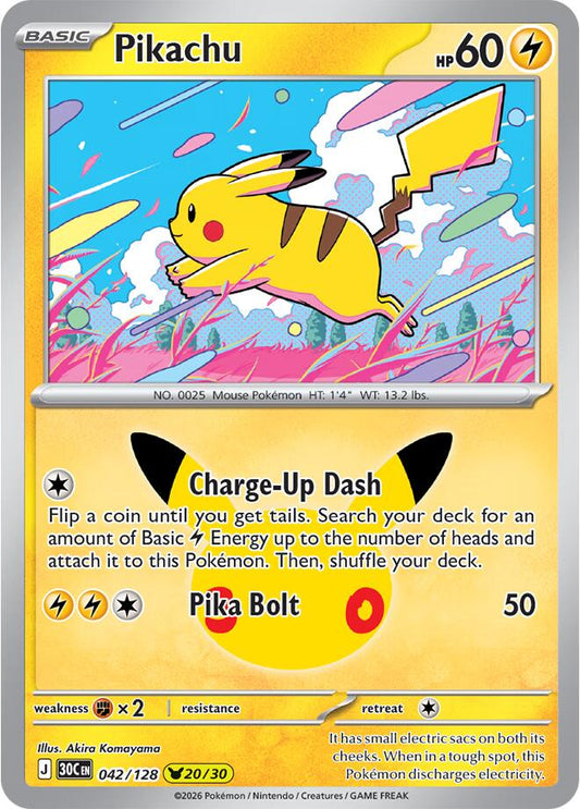 Pikachu - 042/128 (Holofoil) - NM - front