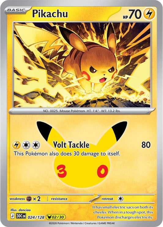 Pikachu - 024/128 (Holofoil) - NM - front