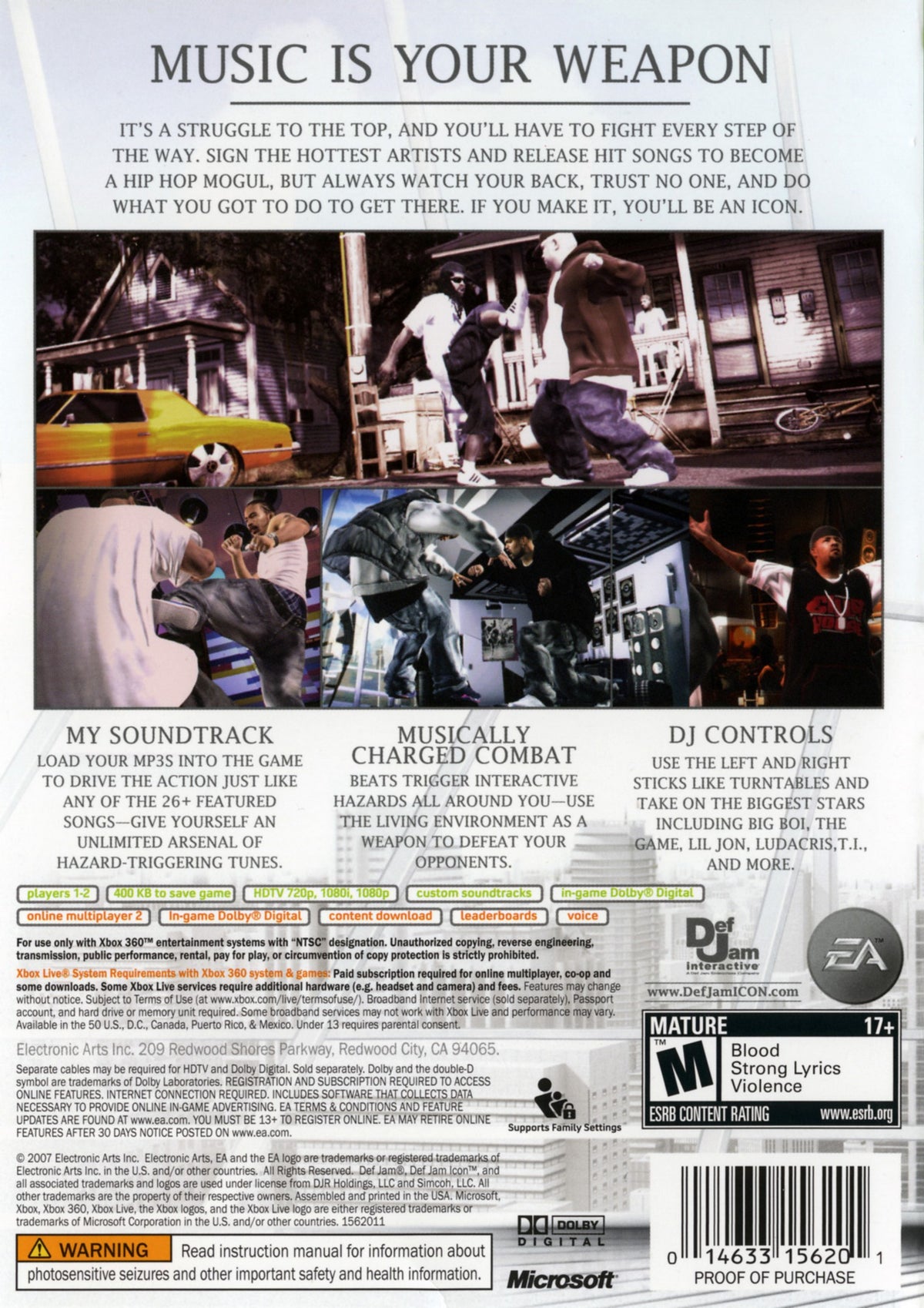 Def Jam Icon - back