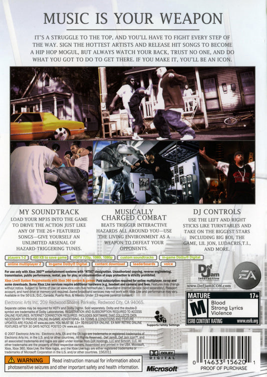 Def Jam Icon - back