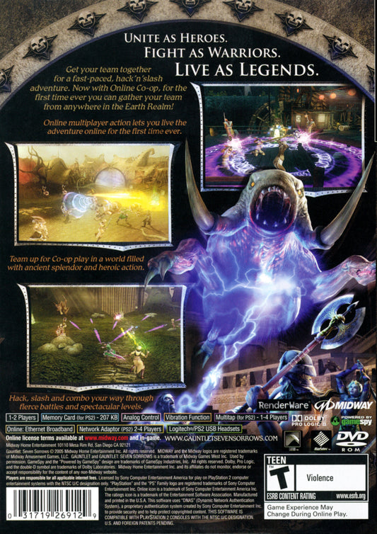 Gauntlet Seven Sorrows - back