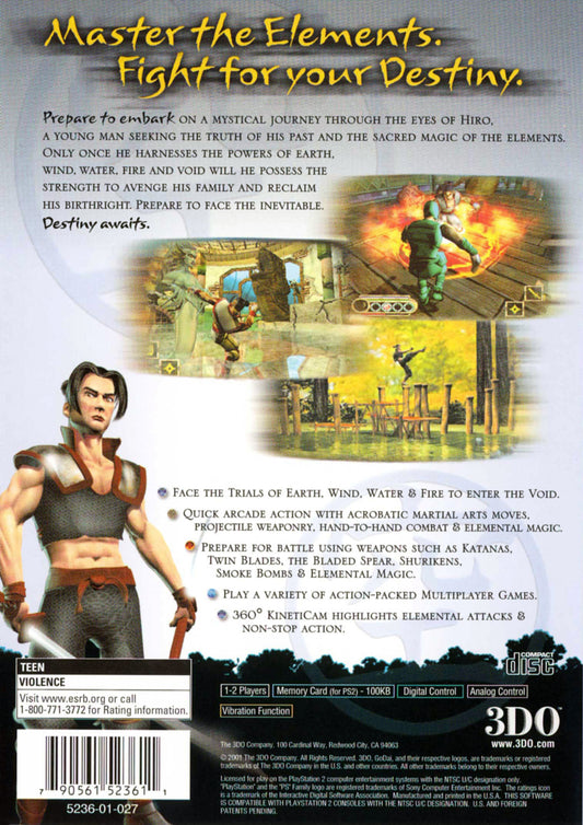 Godai Elemental Force - back