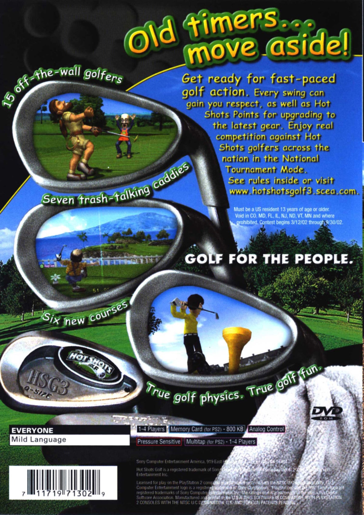 Hot Shots Golf 3 - back