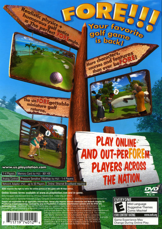 Hot Shots Golf Fore - back