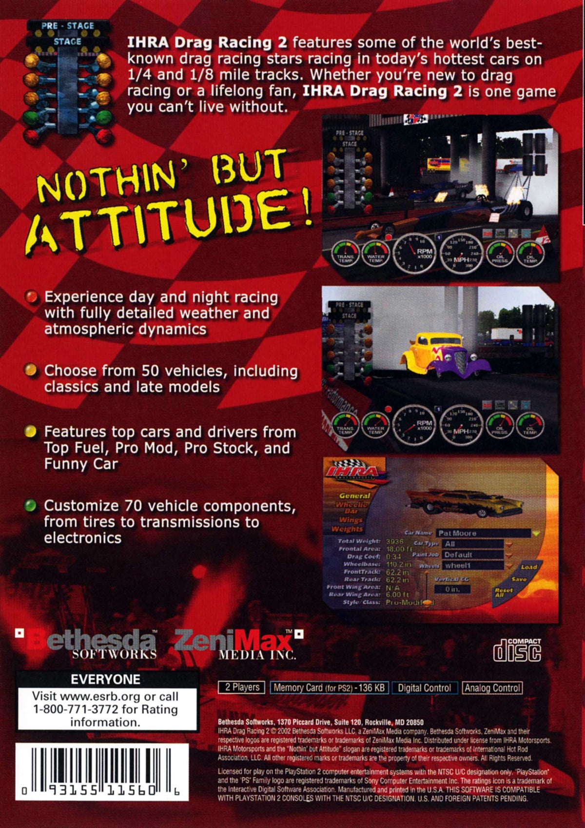 IHRA Drag Racing 2 - back