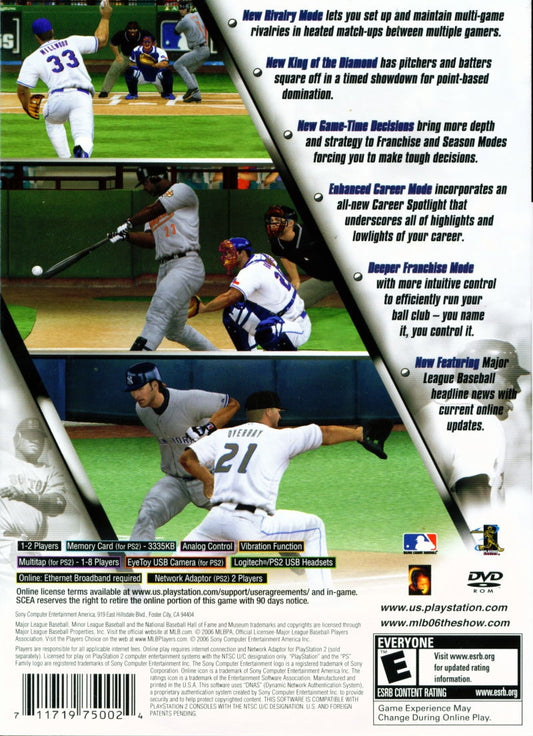 MLB 06 The Show - back