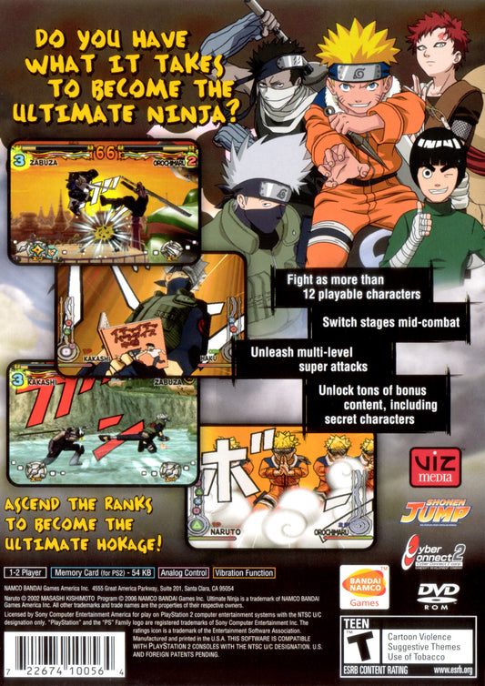 Naruto Ultimate Ninja - back