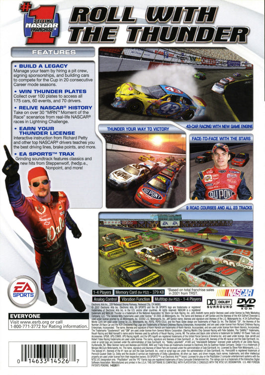 NASCAR Thunder 2003 - back