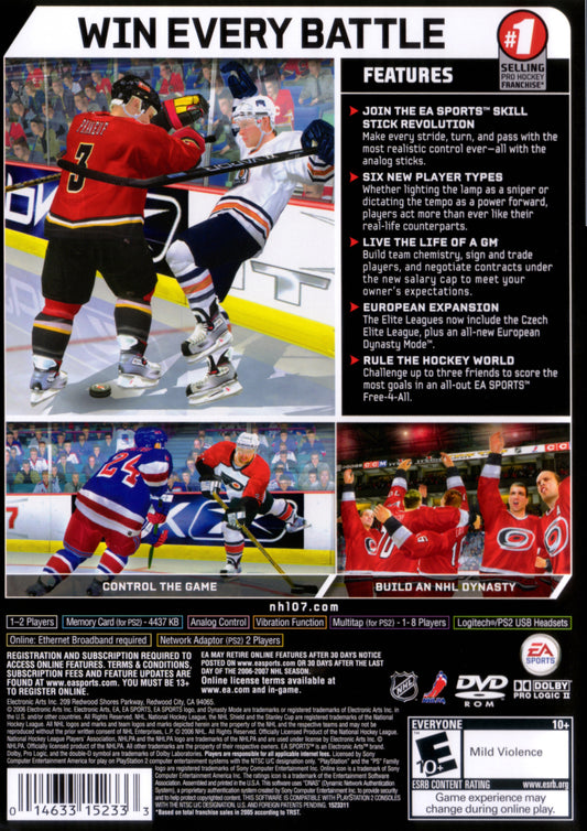 NHL 07 - back