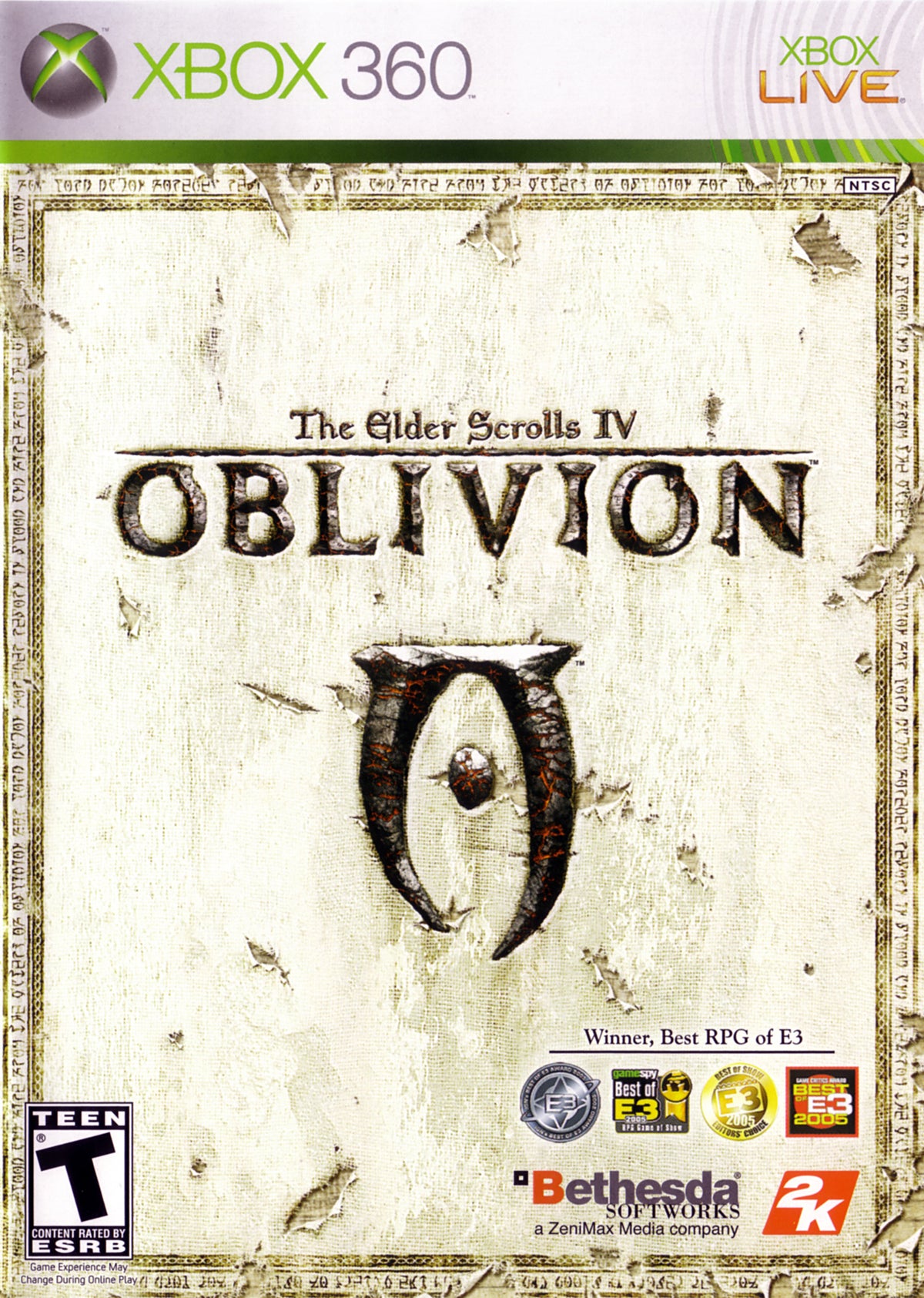 Elder Scrolls IV Oblivion - front