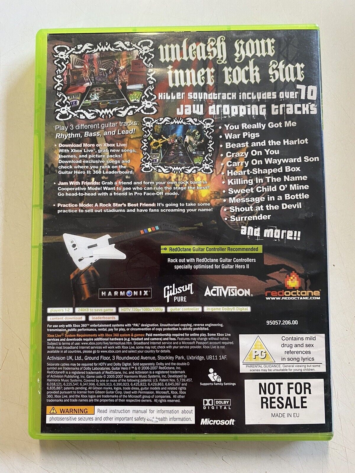 Guitar Hero II - back
